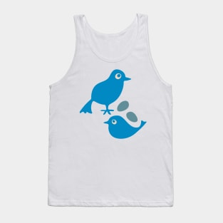 BLUE BIRD TOGETHERNESS With Eggs - UnBlink Studio by Jackie Tahara Tank Top